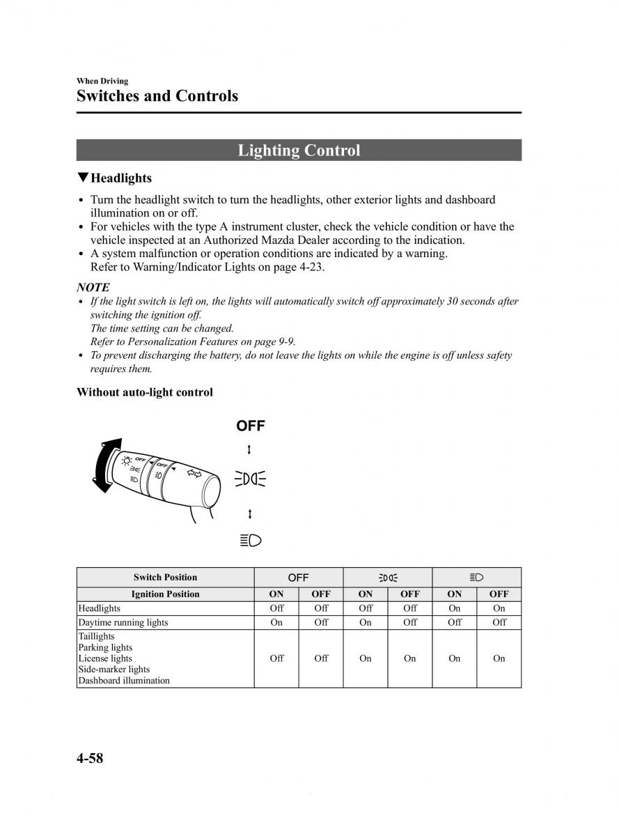 Mazda 6 III owners manual / page 182