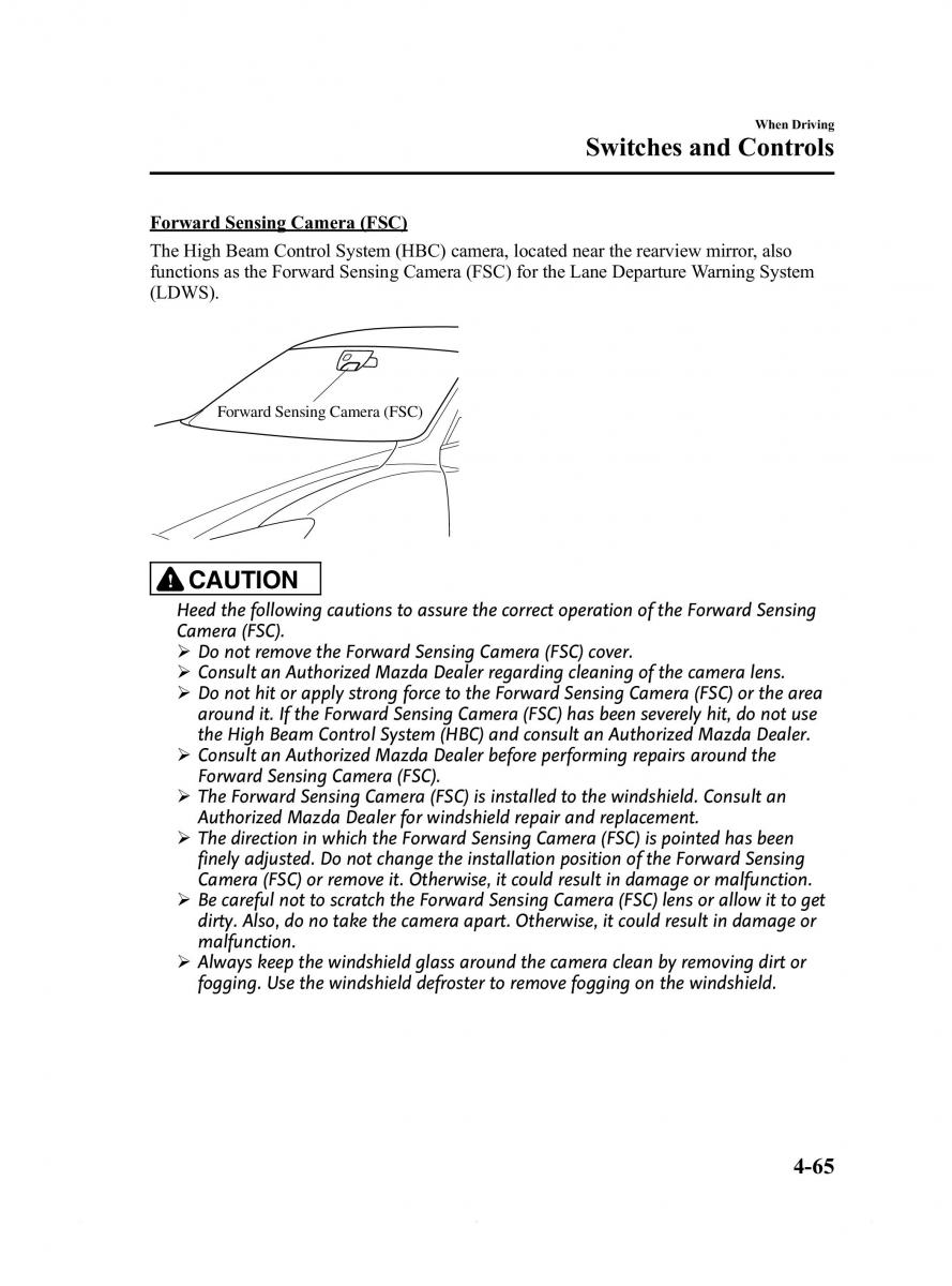 Mazda 6 III owners manual / page 189