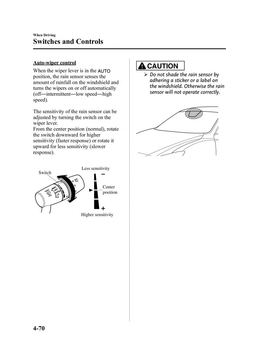 Mazda 6 III owners manual / page 194