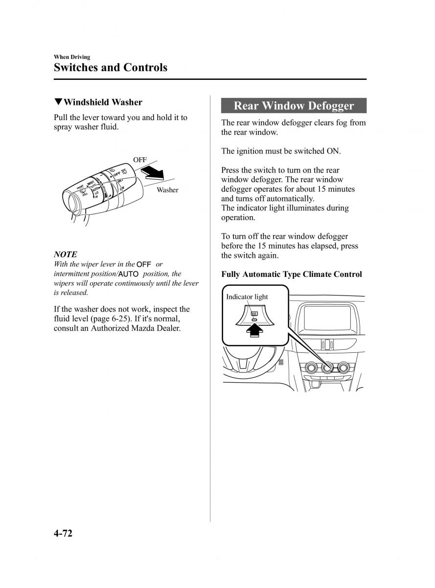 Mazda 6 III owners manual / page 196