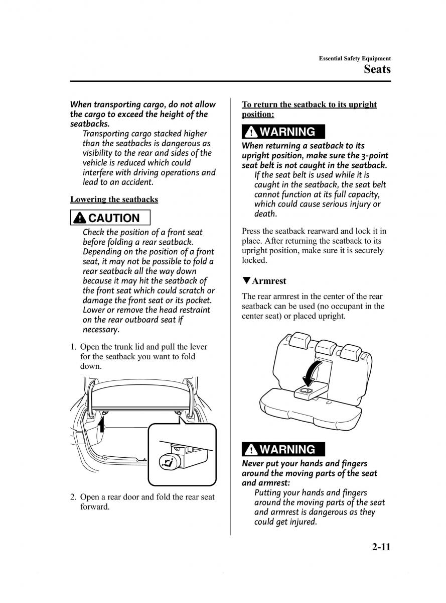 Mazda 6 III owners manual / page 23