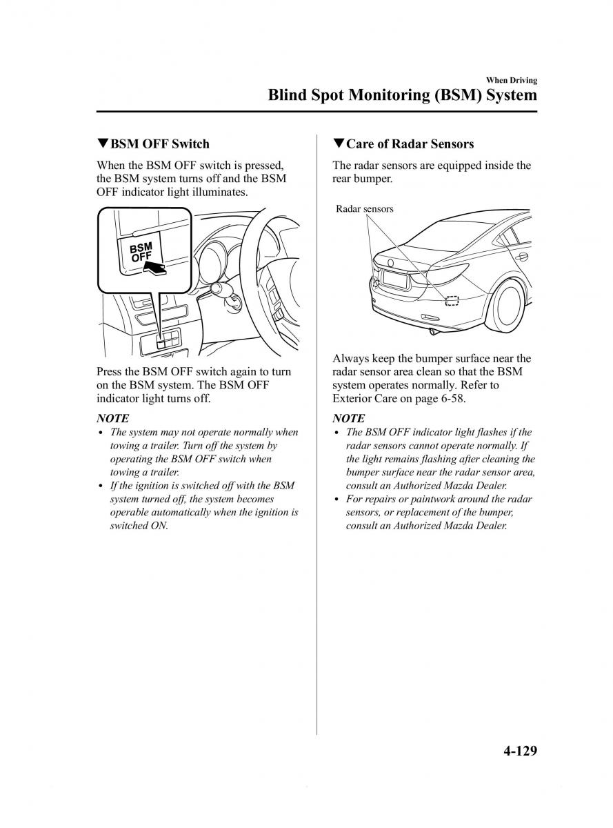 Mazda 6 III owners manual / page 253