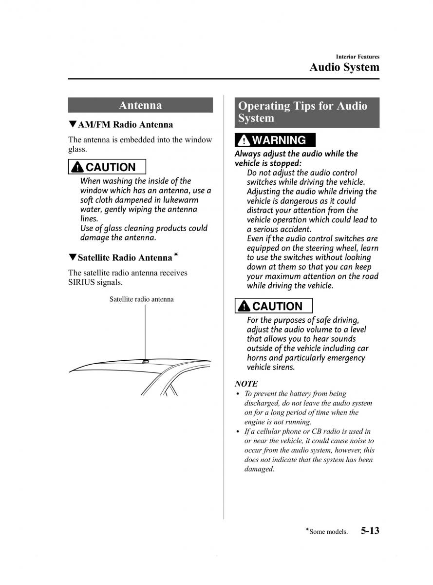 Mazda 6 III owners manual / page 285