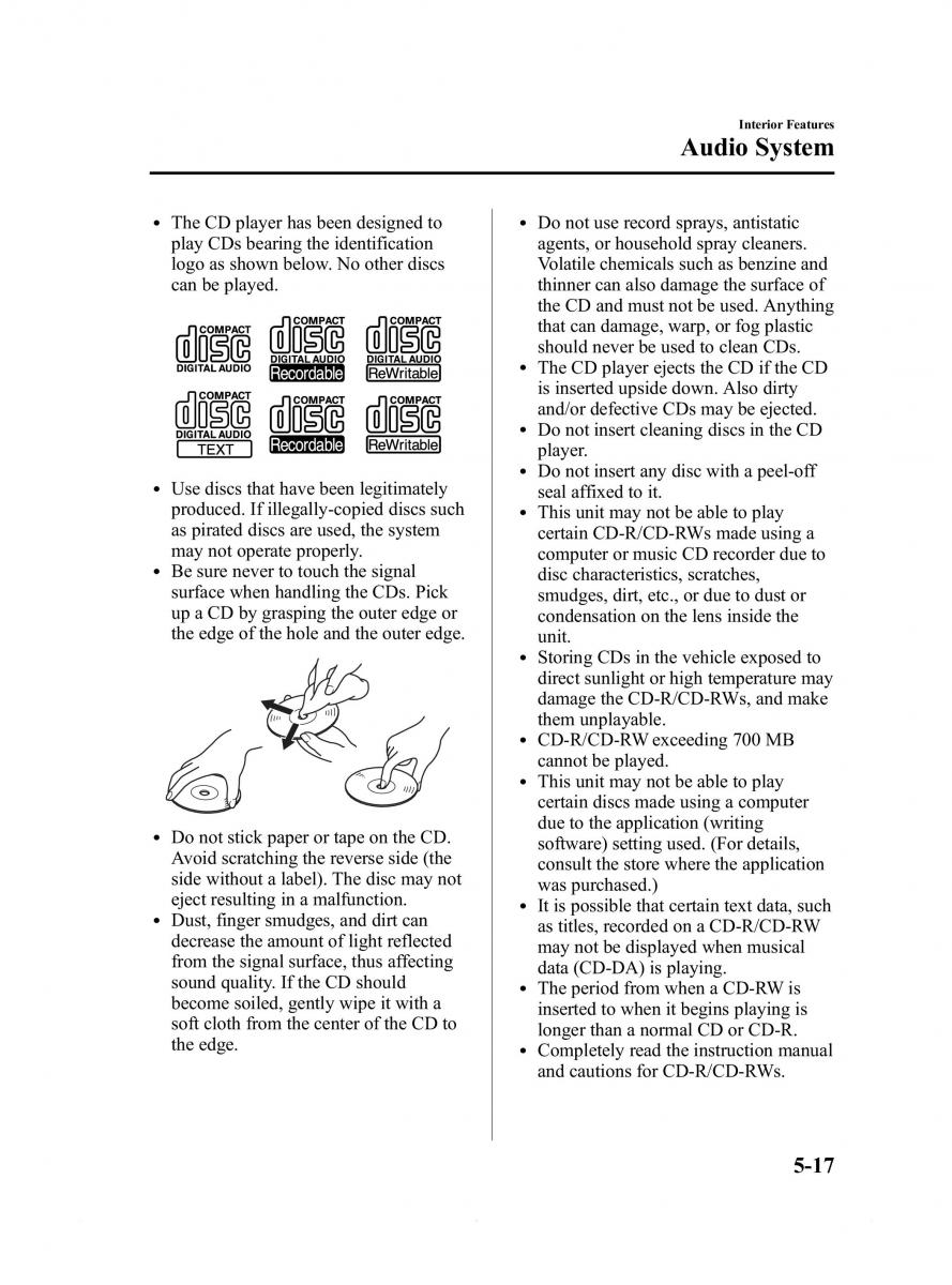 Mazda 6 III owners manual / page 289