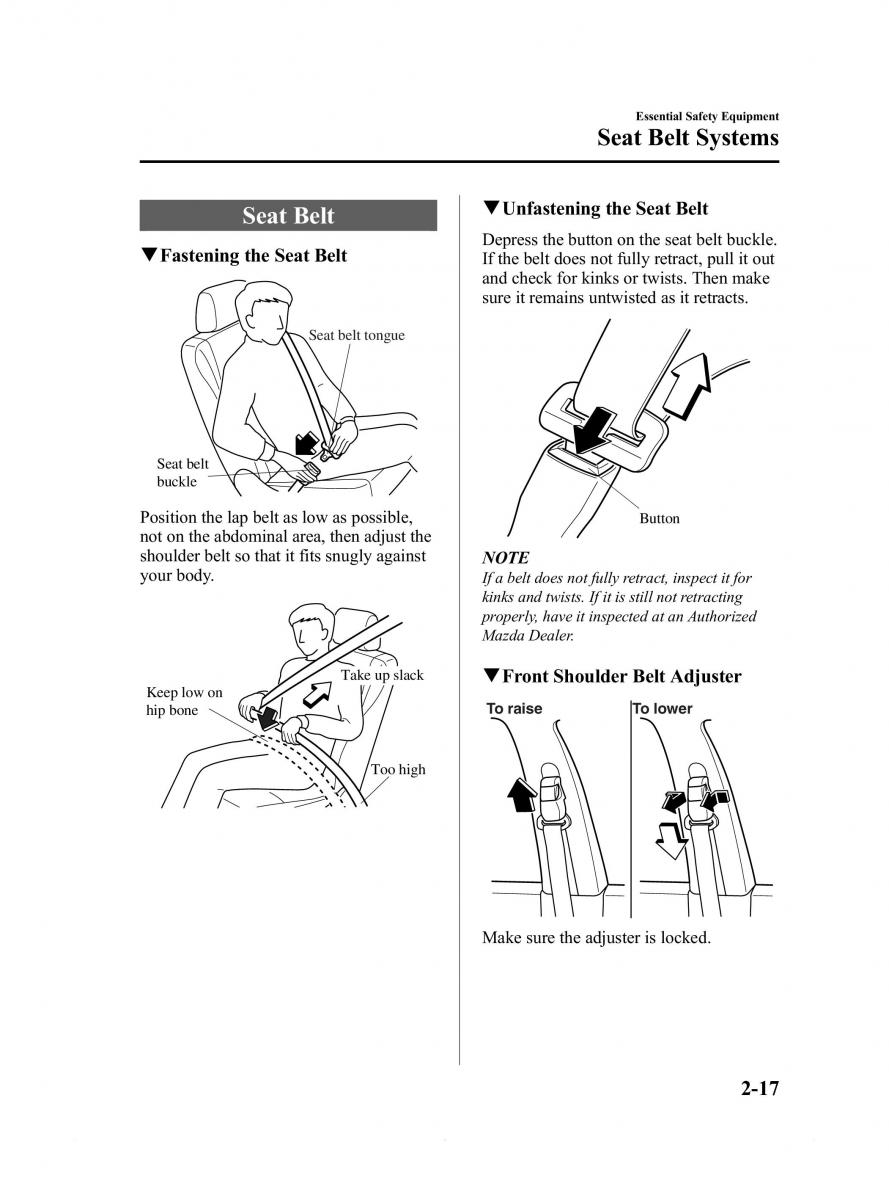 Mazda 6 III owners manual / page 29