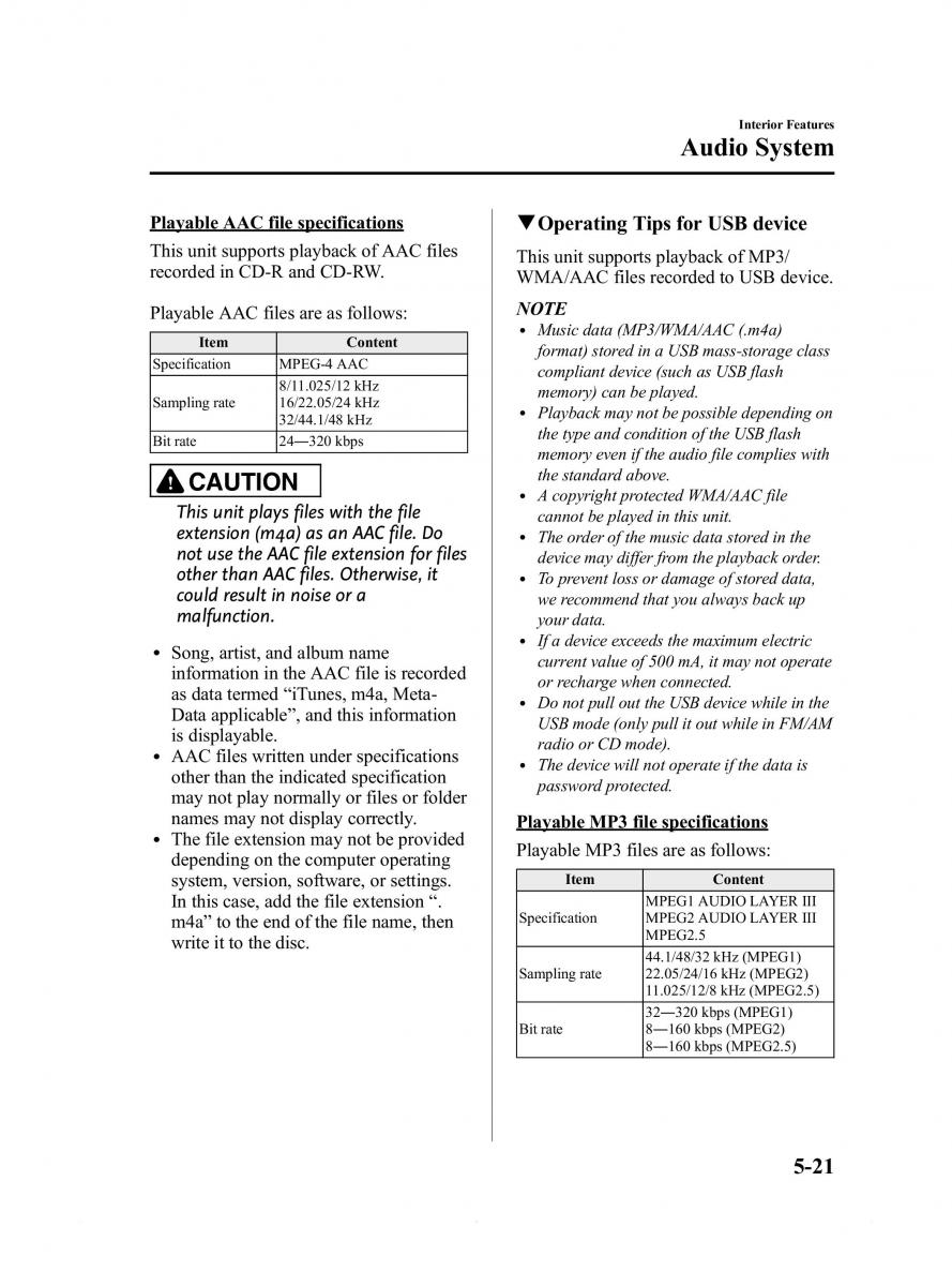 Mazda 6 III owners manual / page 293