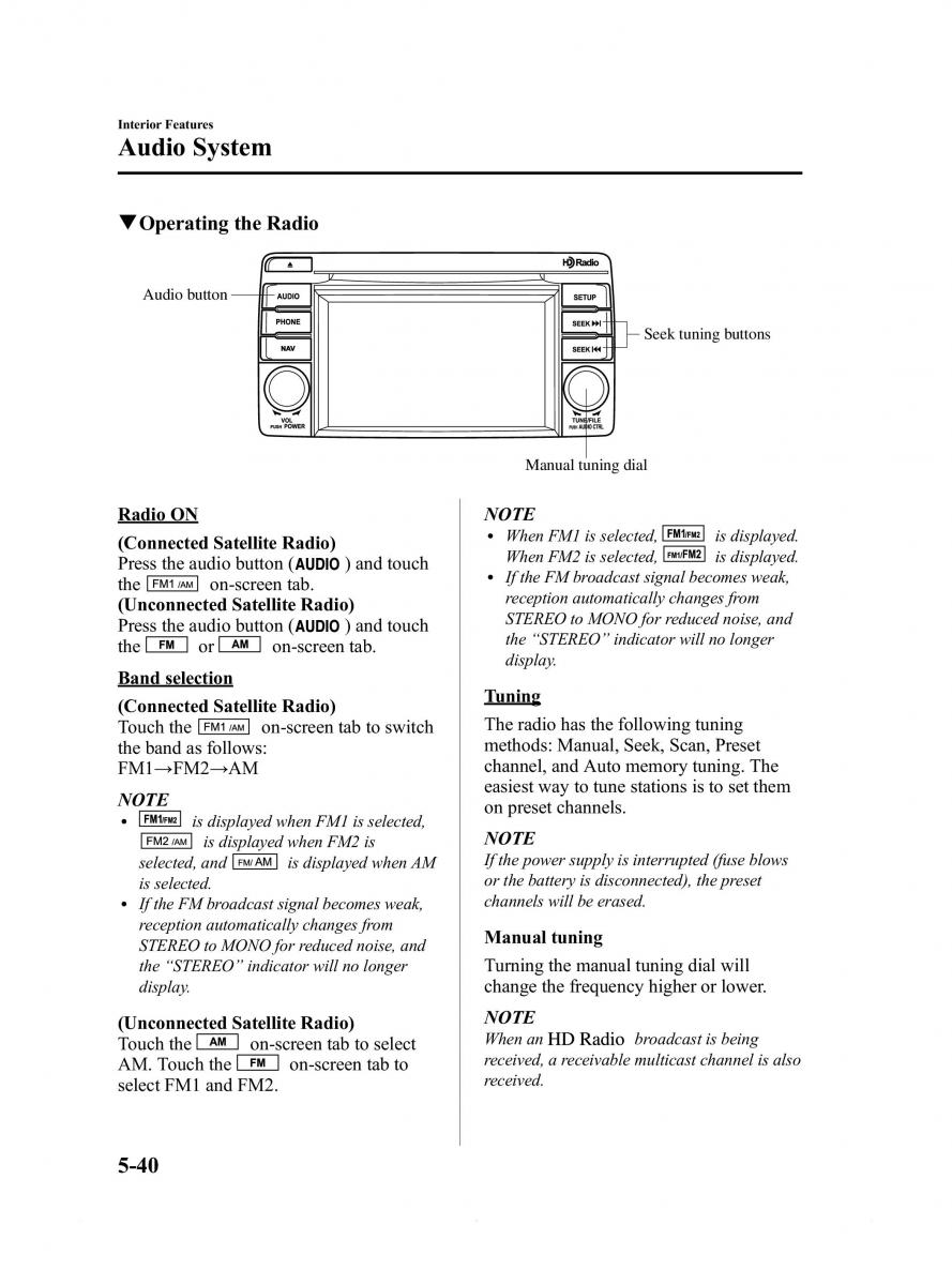 Mazda 6 III owners manual / page 312