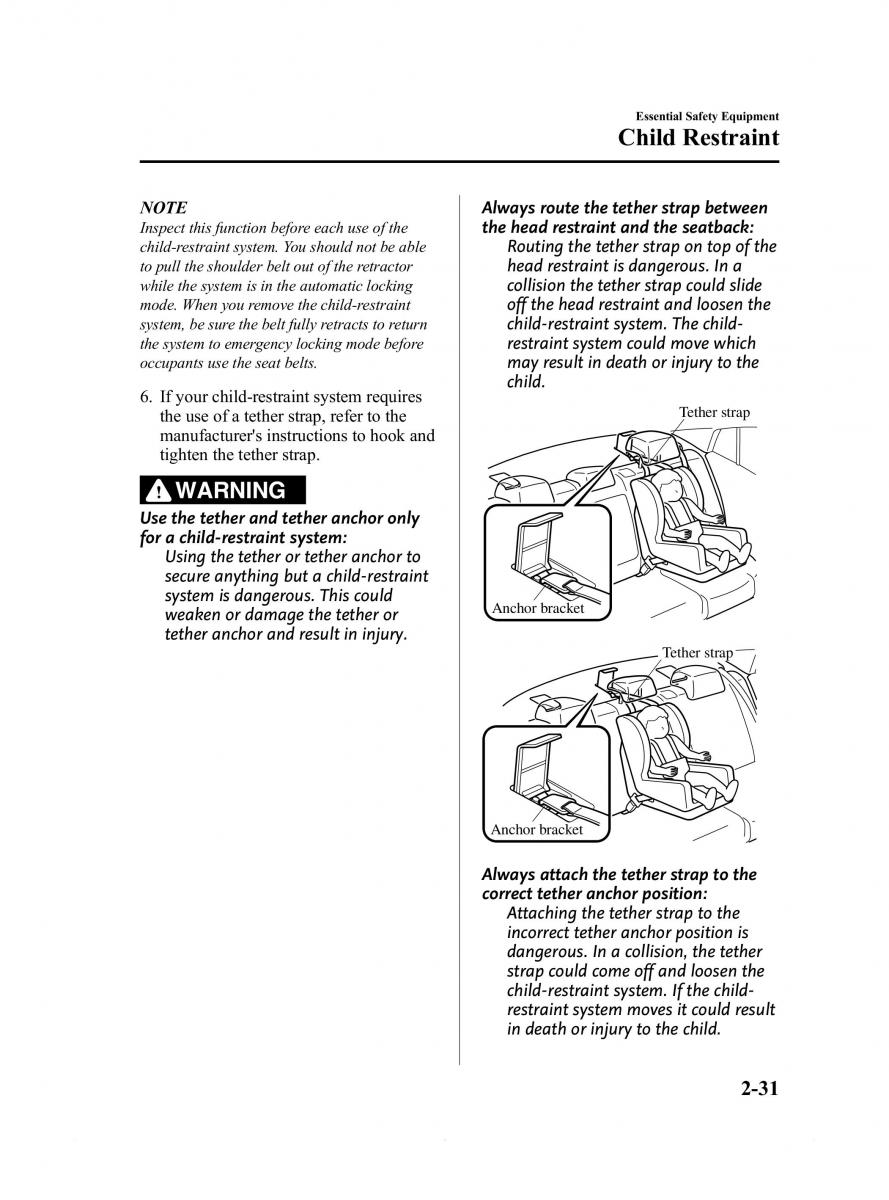 Mazda 6 III owners manual / page 43