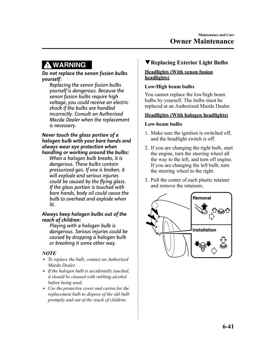 Mazda 6 III owners manual / page 435