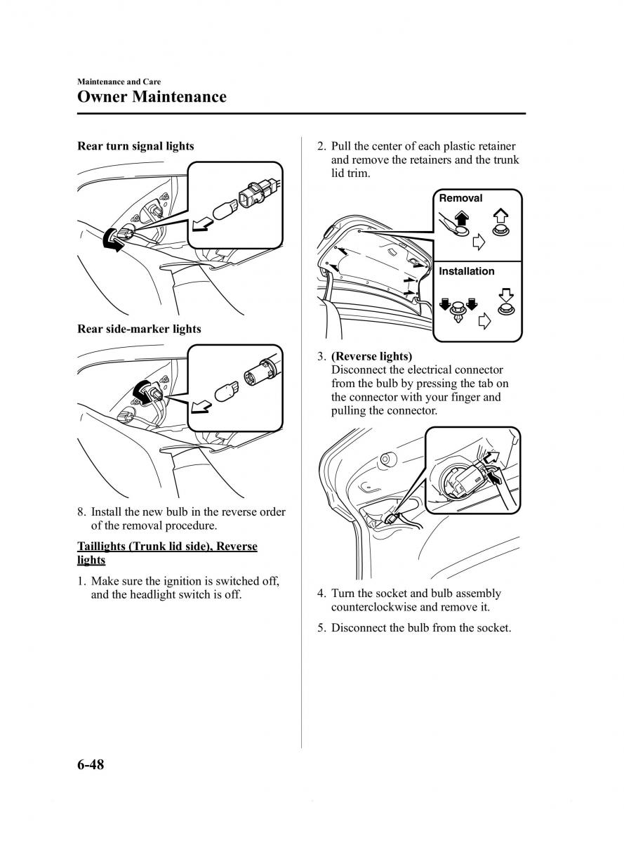 Mazda 6 III owners manual / page 442