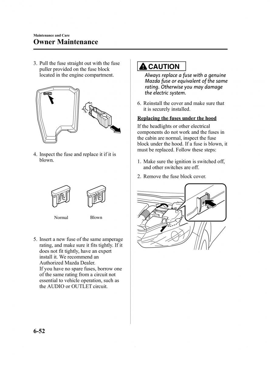 Mazda 6 III owners manual / page 446