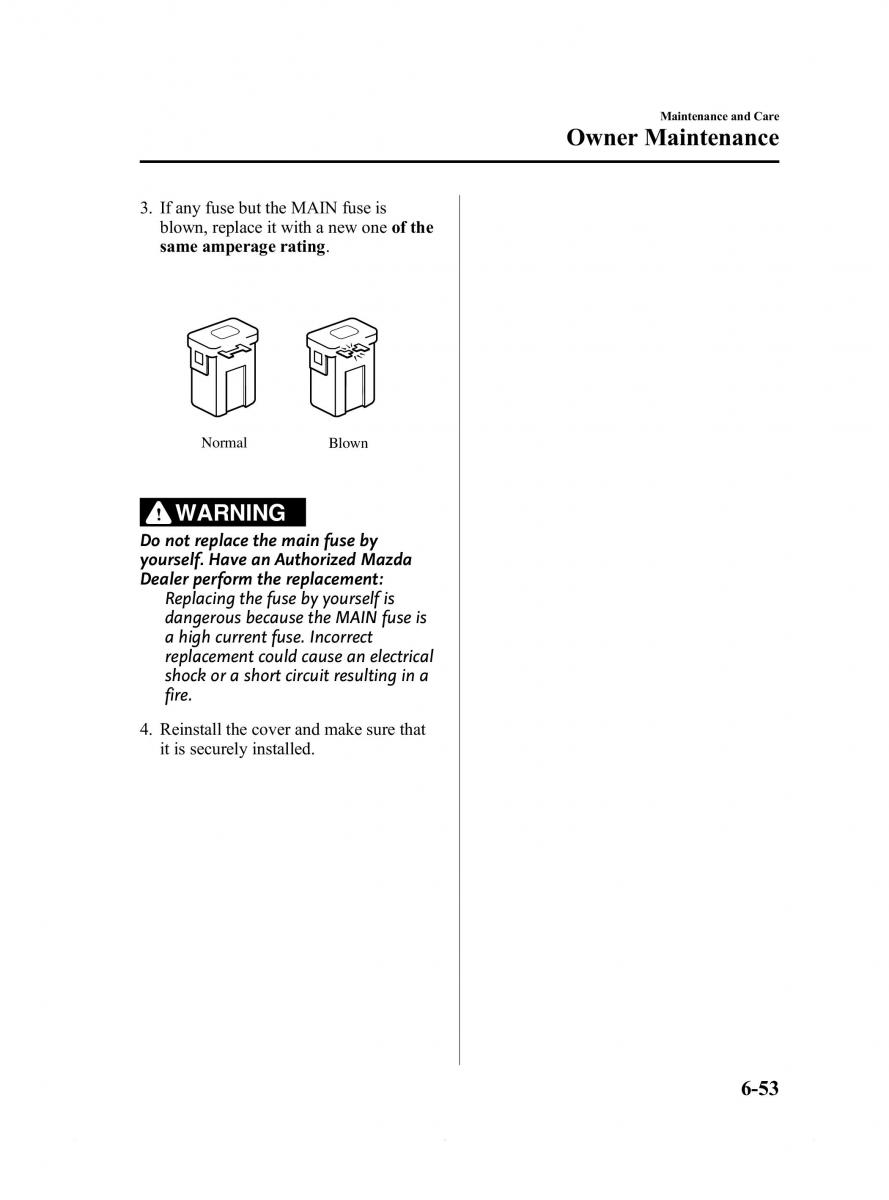 Mazda 6 III owners manual / page 447