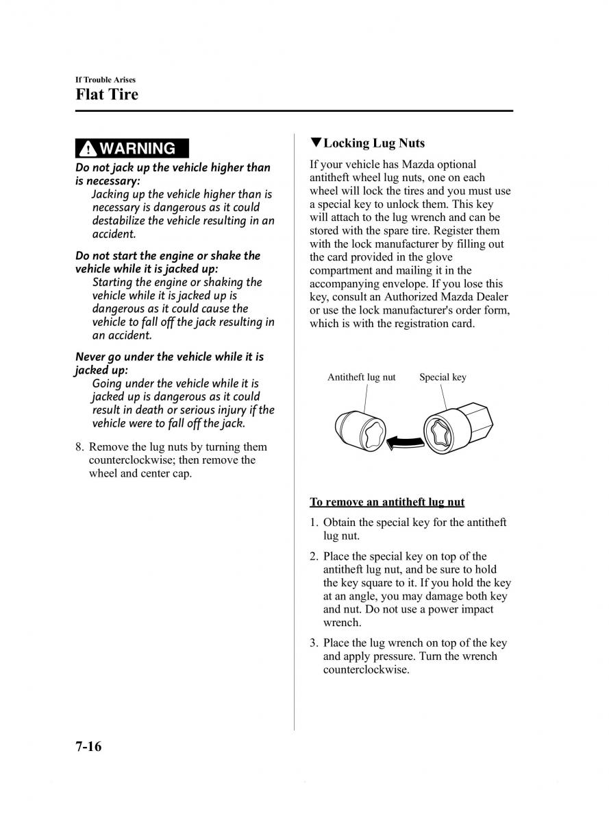 Mazda 6 III owners manual / page 476