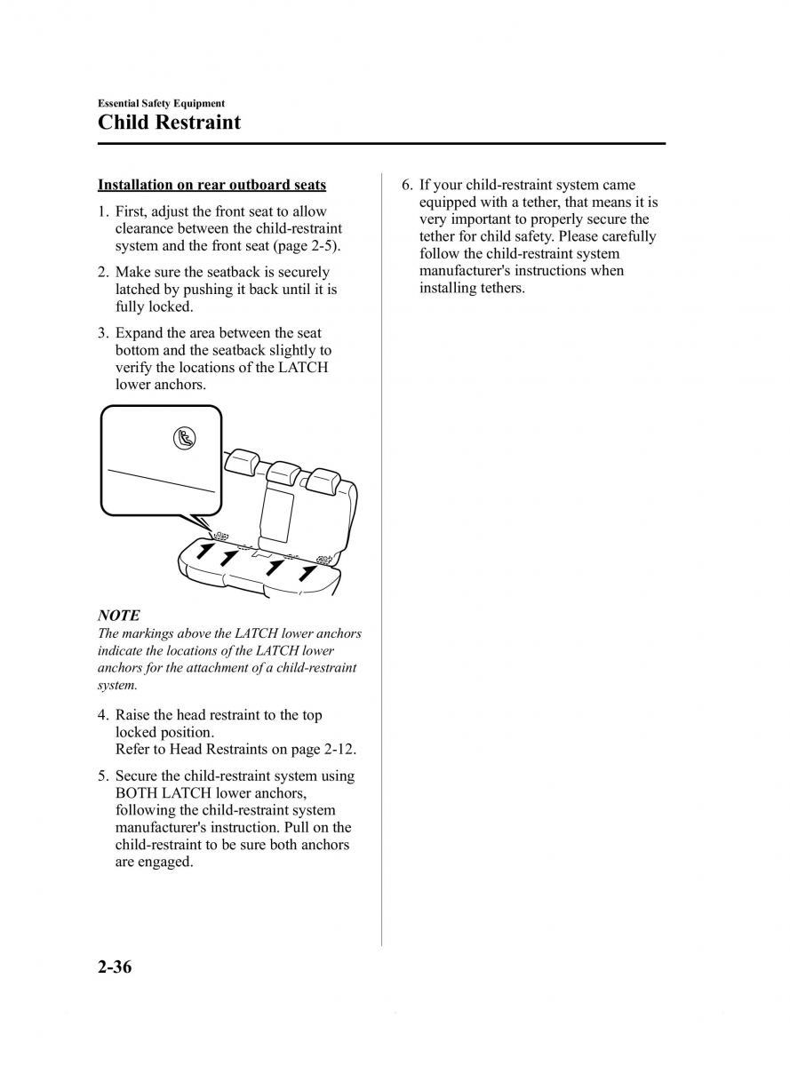 Mazda 6 III owners manual / page 48