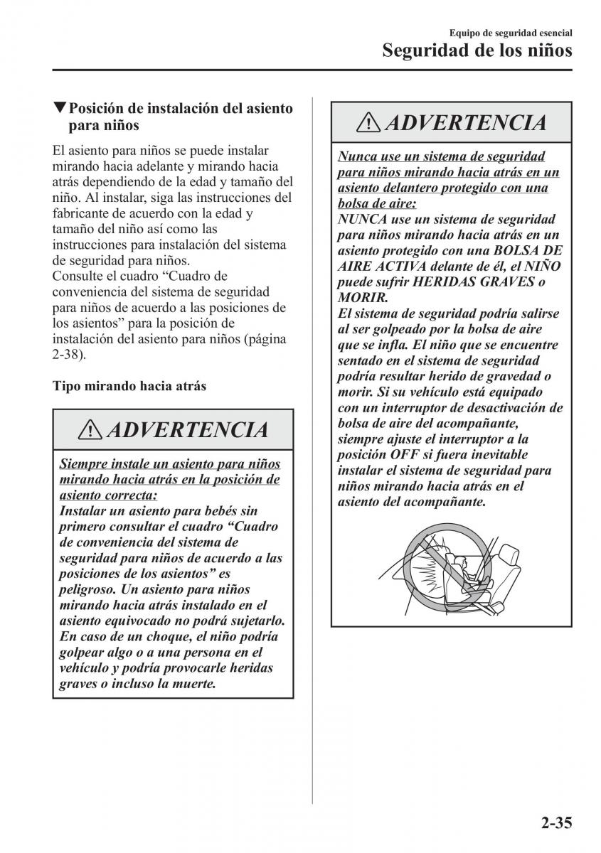 Mazda 6 III manual del propietario / page 59
