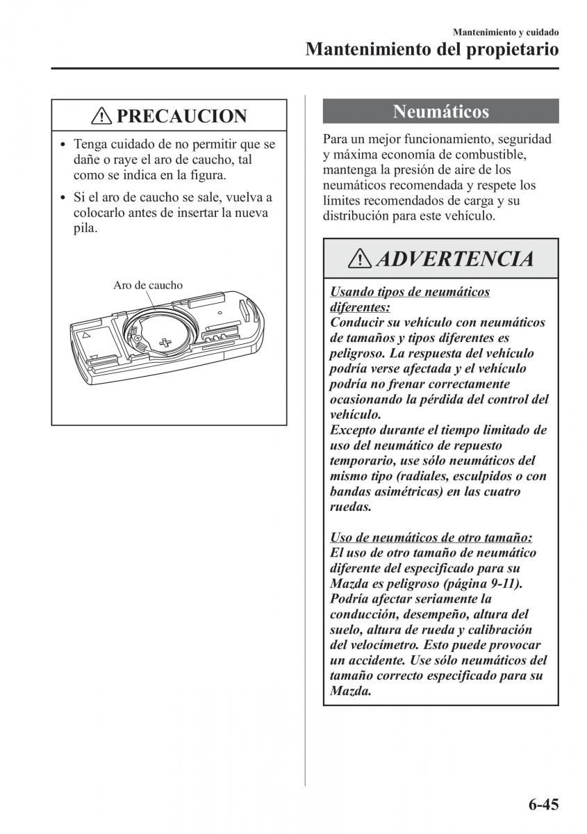 Mazda 6 III manual del propietario / page 647