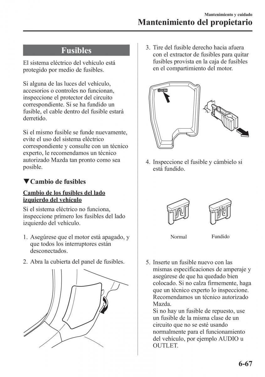 Mazda 6 III manual del propietario / page 669