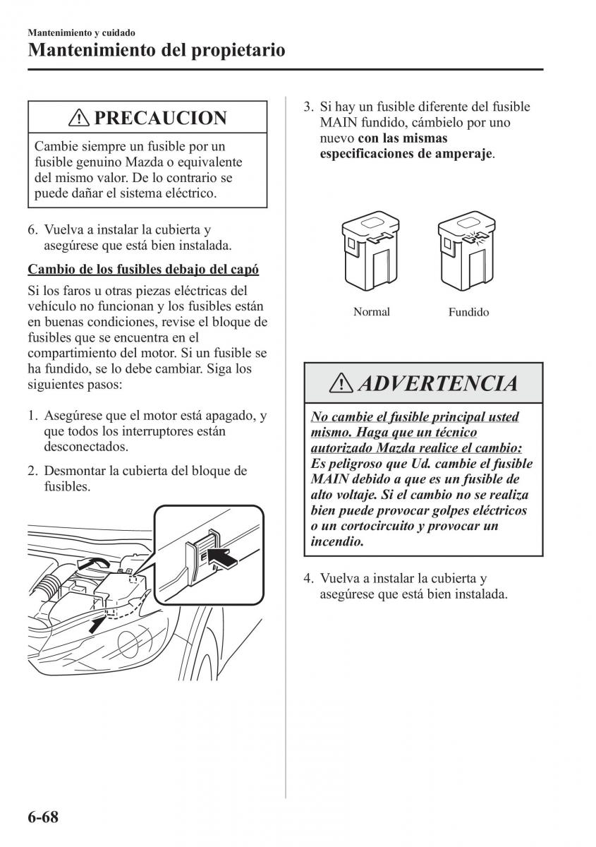 Mazda 6 III manual del propietario / page 670