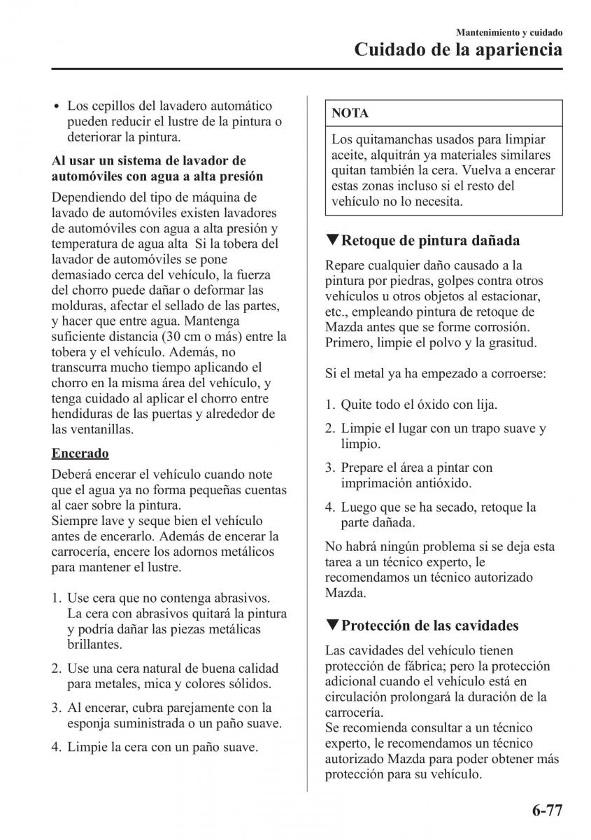 Mazda 6 III manual del propietario / page 679