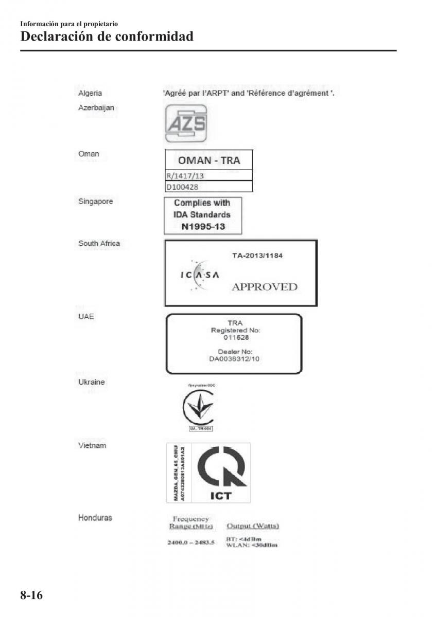 Mazda 6 III manual del propietario / page 764