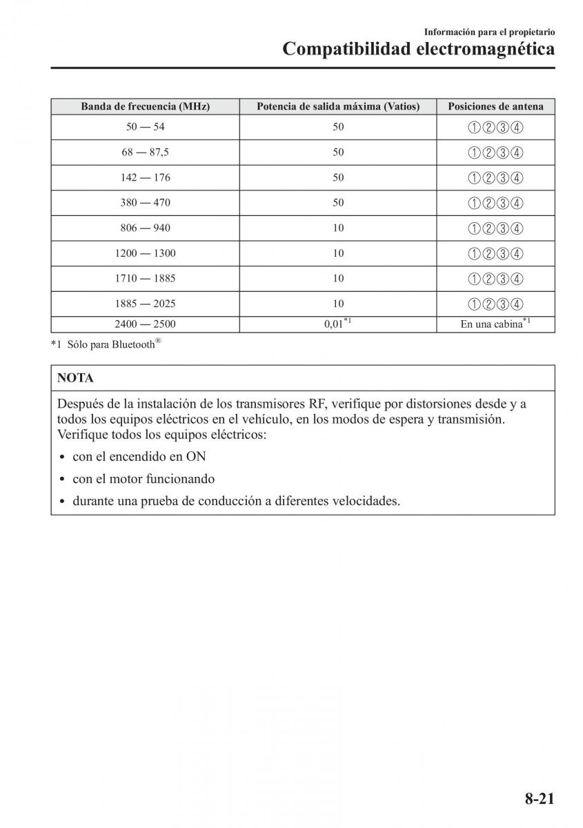 Mazda 6 III manual del propietario / page 769