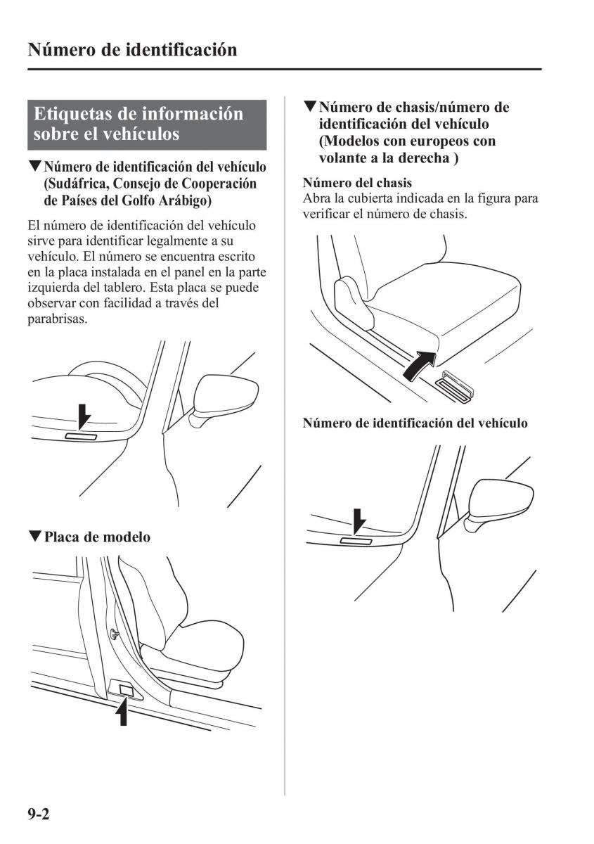 Mazda 6 III manual del propietario / page 774