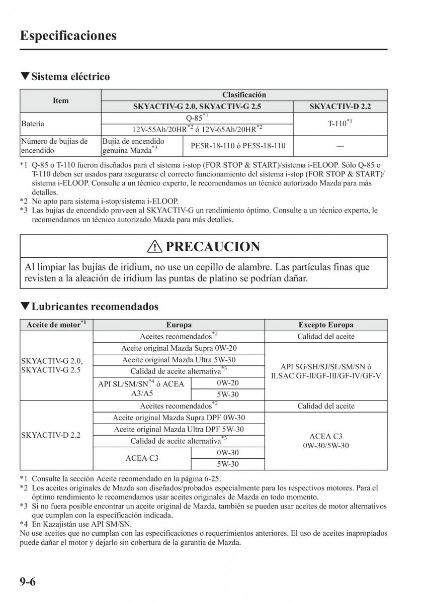 Mazda 6 III manual del propietario / page 778