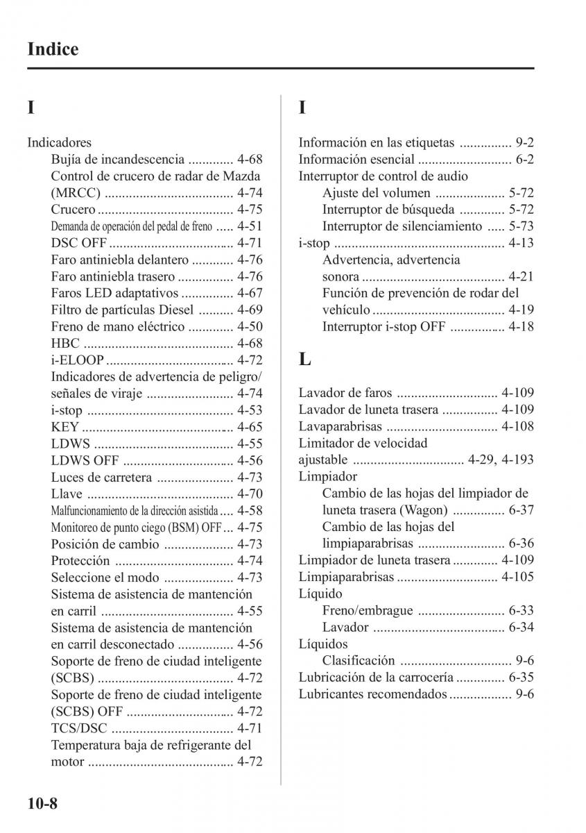 Mazda 6 III manual del propietario / page 808