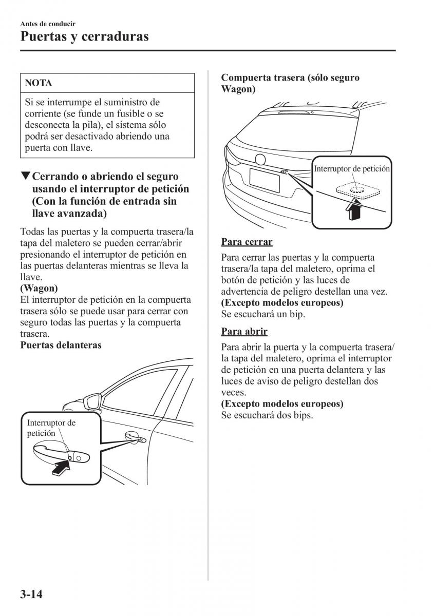 Mazda 6 III manual del propietario / page 100