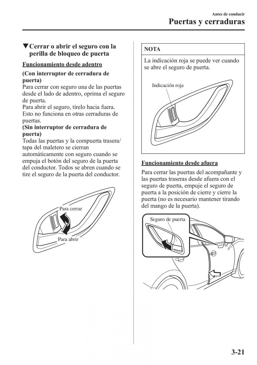 Mazda 6 III manual del propietario / page 107