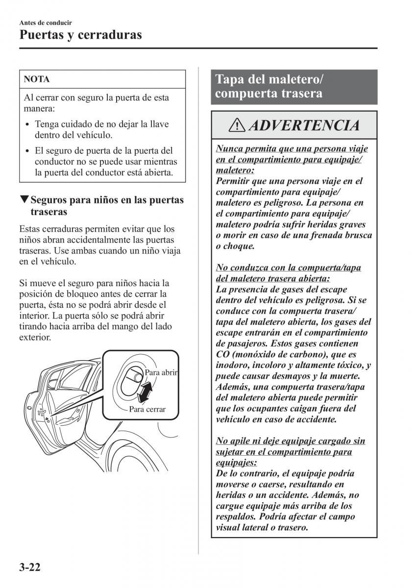 Mazda 6 III manual del propietario / page 108