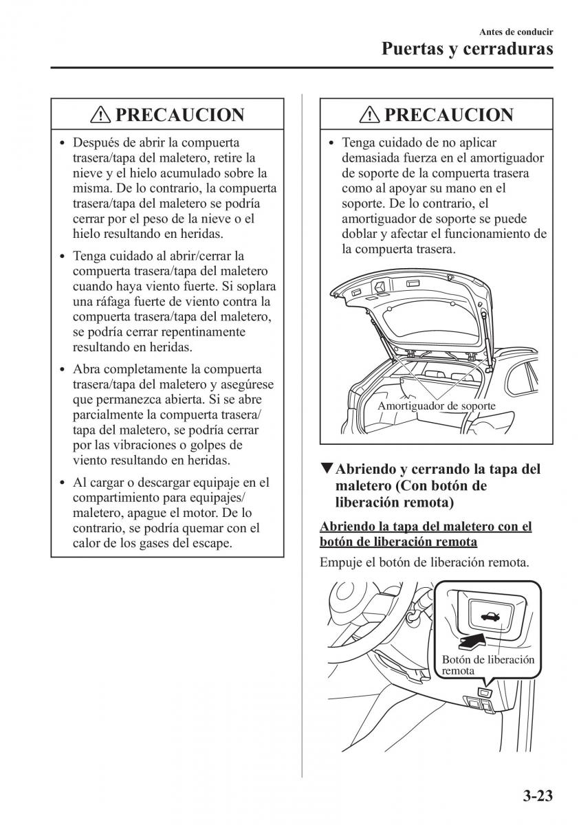 Mazda 6 III manual del propietario / page 109