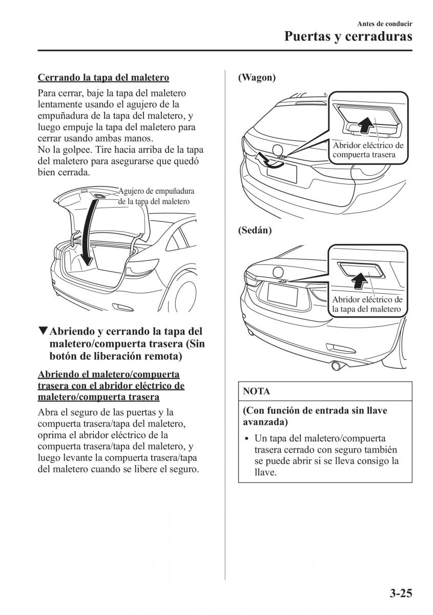 Mazda 6 III manual del propietario / page 111