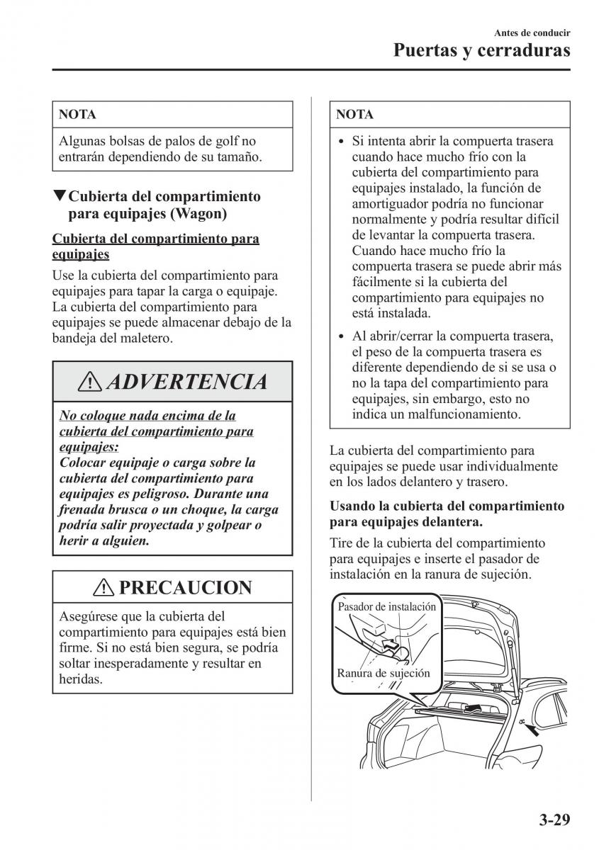 Mazda 6 III manual del propietario / page 115