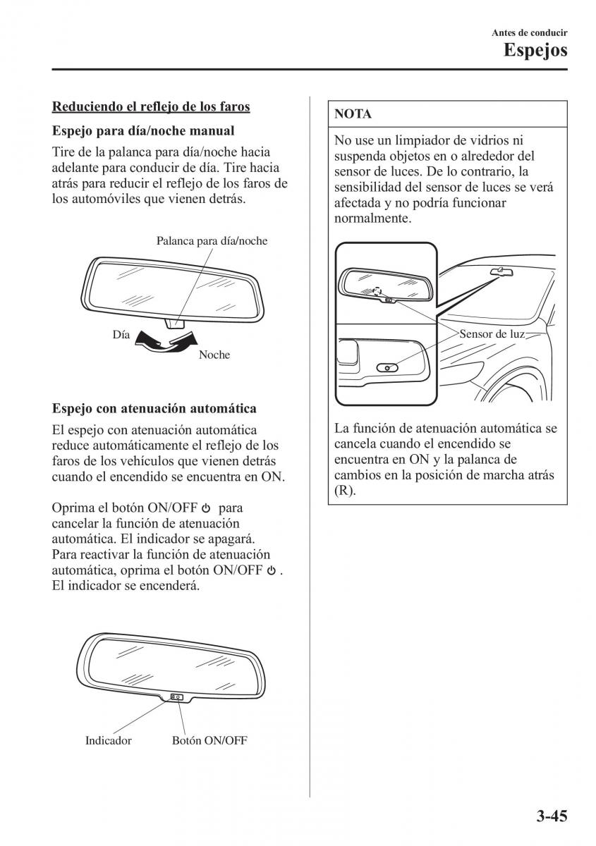 Mazda 6 III manual del propietario / page 131