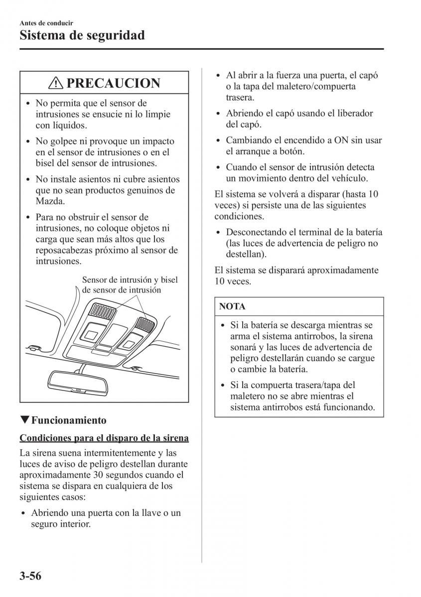 Mazda 6 III manual del propietario / page 142