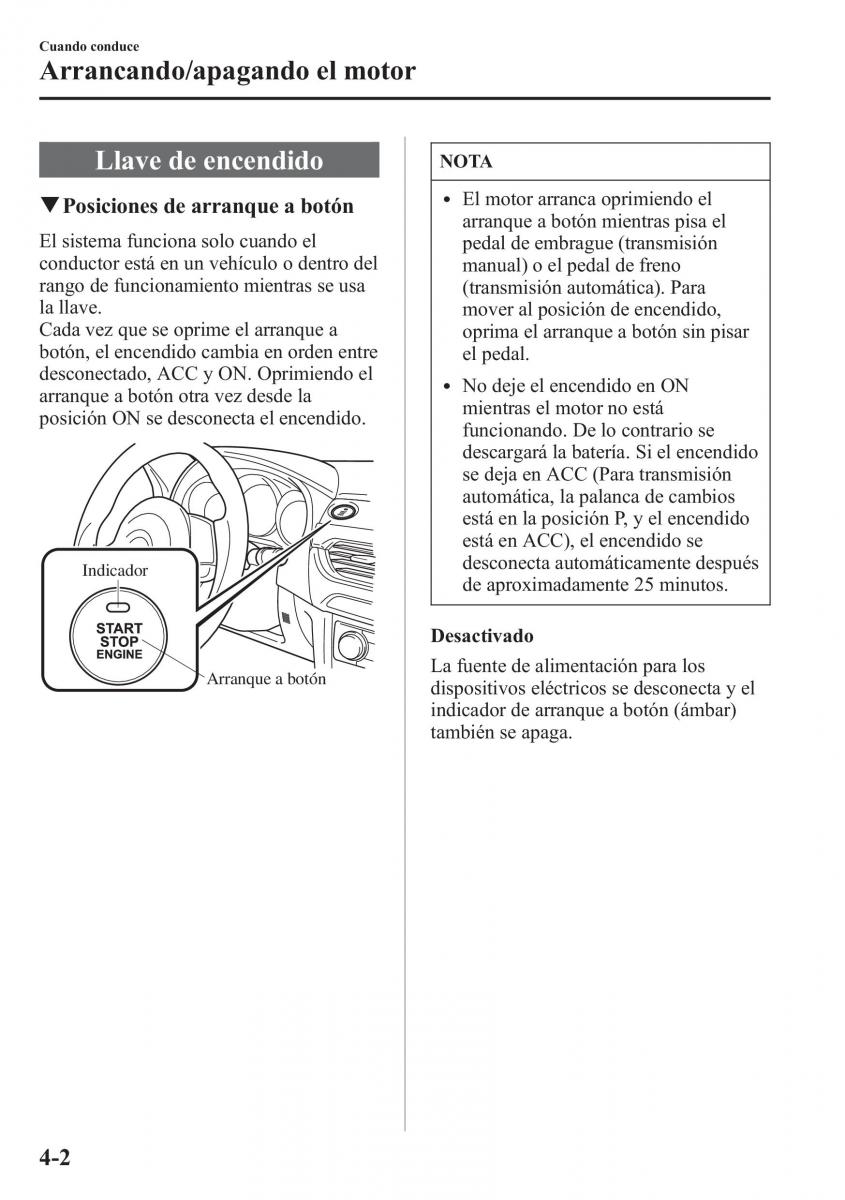 Mazda 6 III manual del propietario / page 172