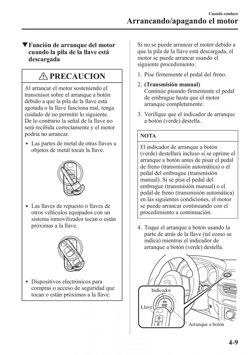 Mazda 6 III manual del propietario / page 179