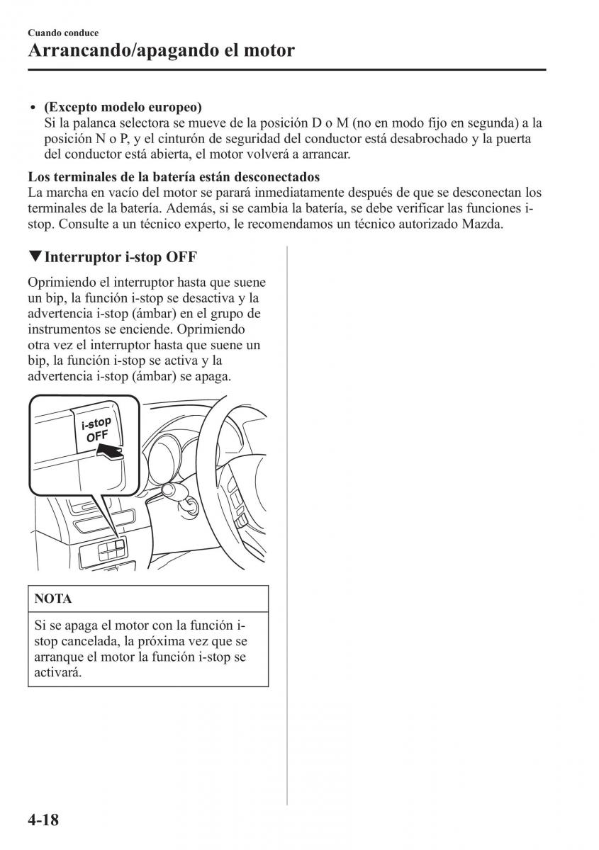 Mazda 6 III manual del propietario / page 188