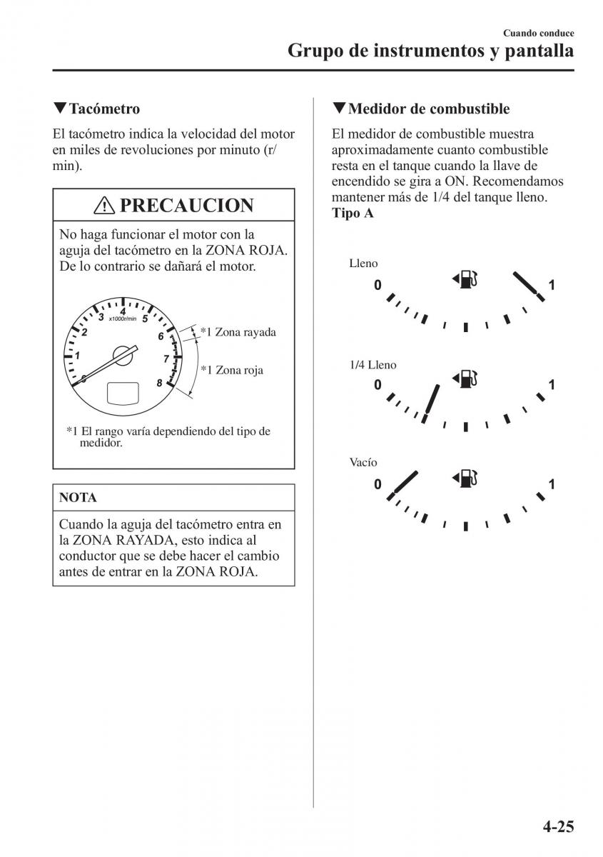 Mazda 6 III manual del propietario / page 195