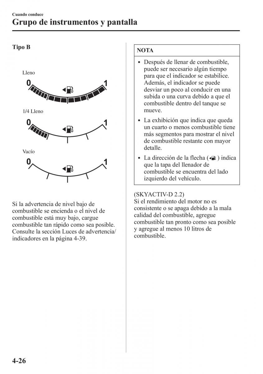 Mazda 6 III manual del propietario / page 196