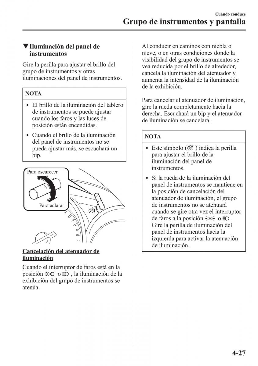 Mazda 6 III manual del propietario / page 197