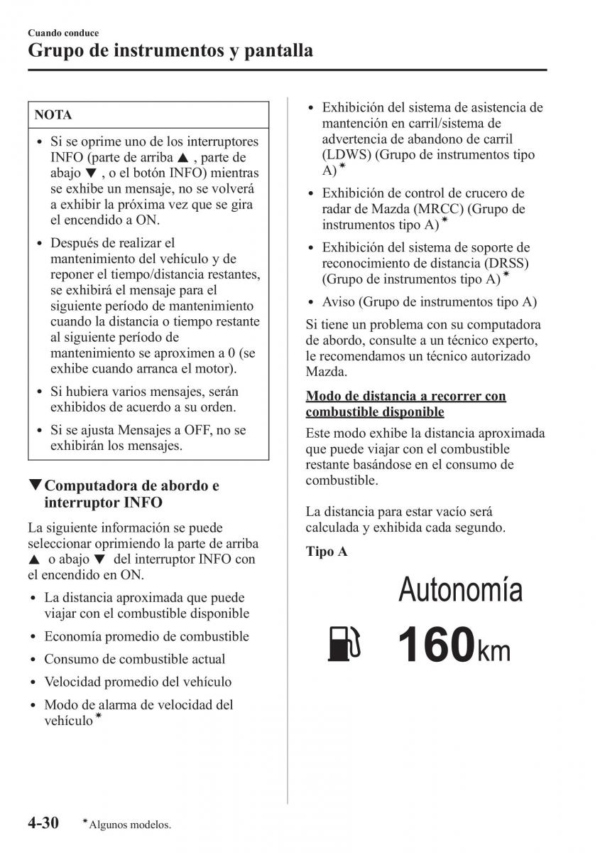 Mazda 6 III manual del propietario / page 200