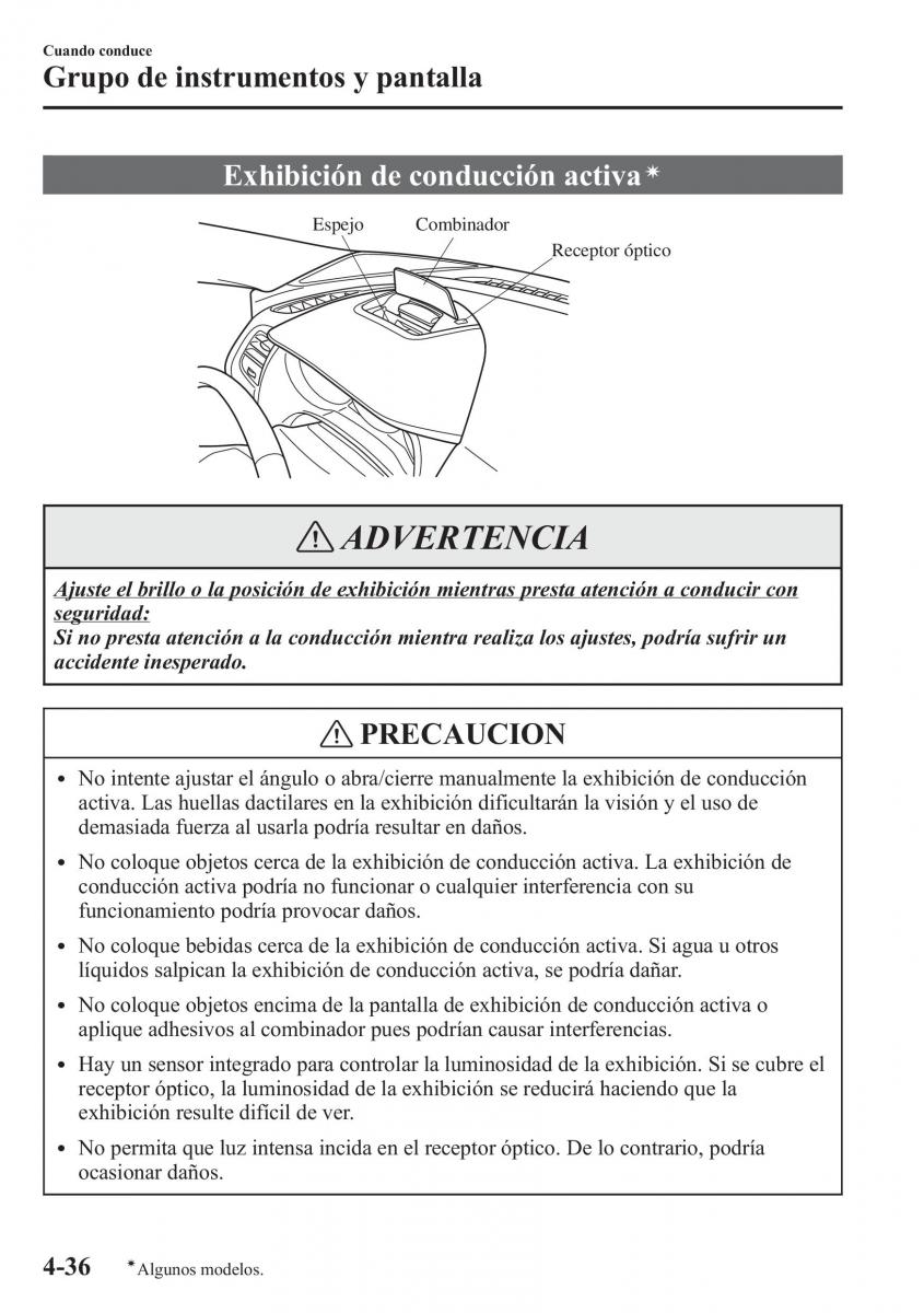 Mazda 6 III manual del propietario / page 206