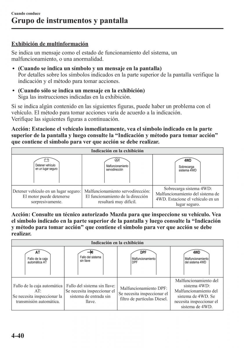 Mazda 6 III manual del propietario / page 210