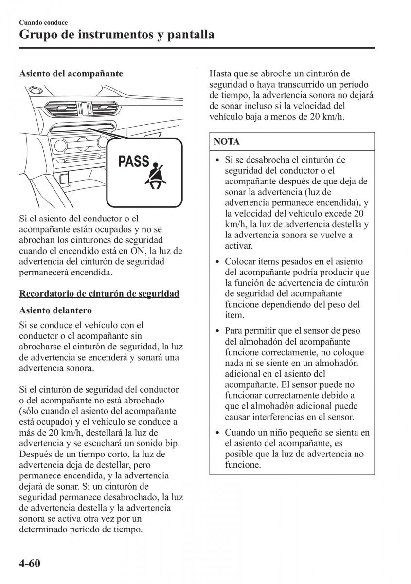 Mazda 6 III manual del propietario / page 230