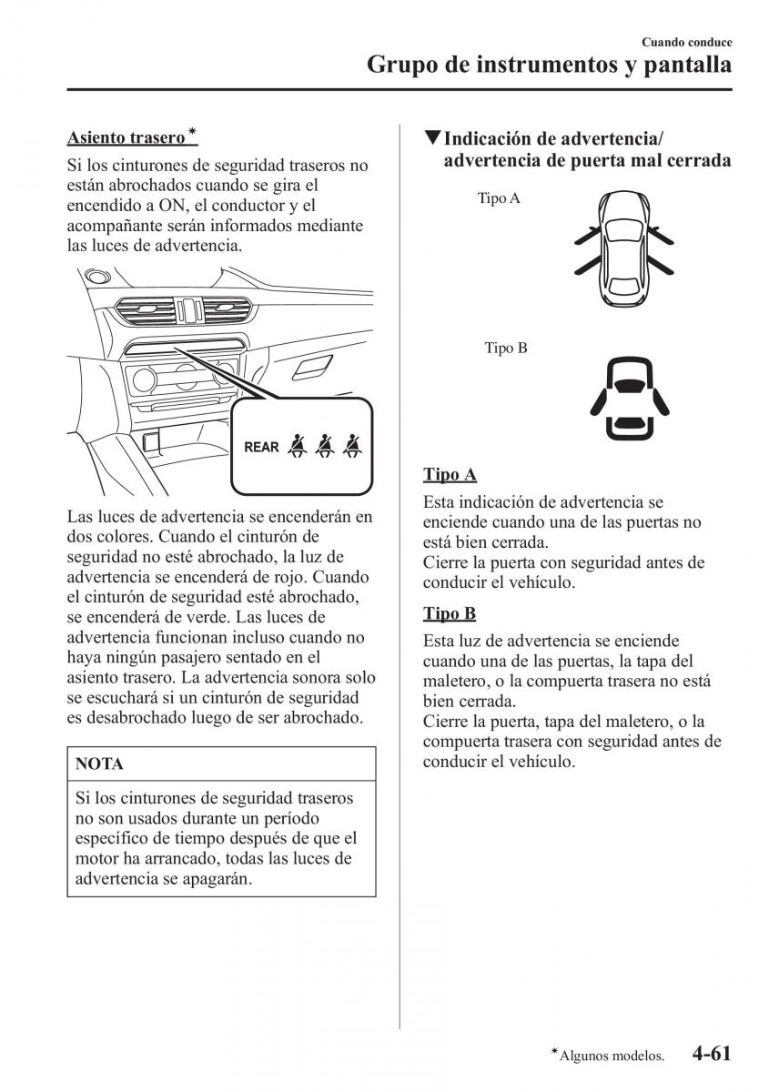 Mazda 6 III manual del propietario / page 231