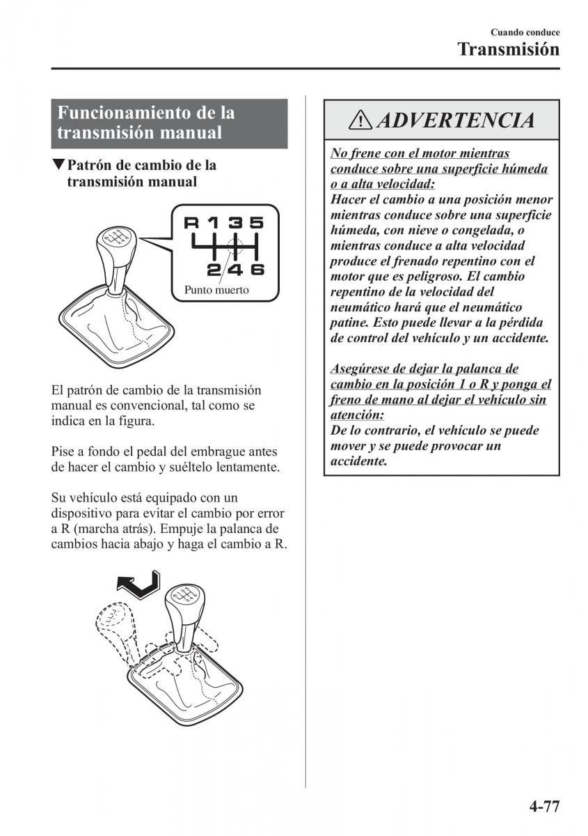 Mazda 6 III manual del propietario / page 247