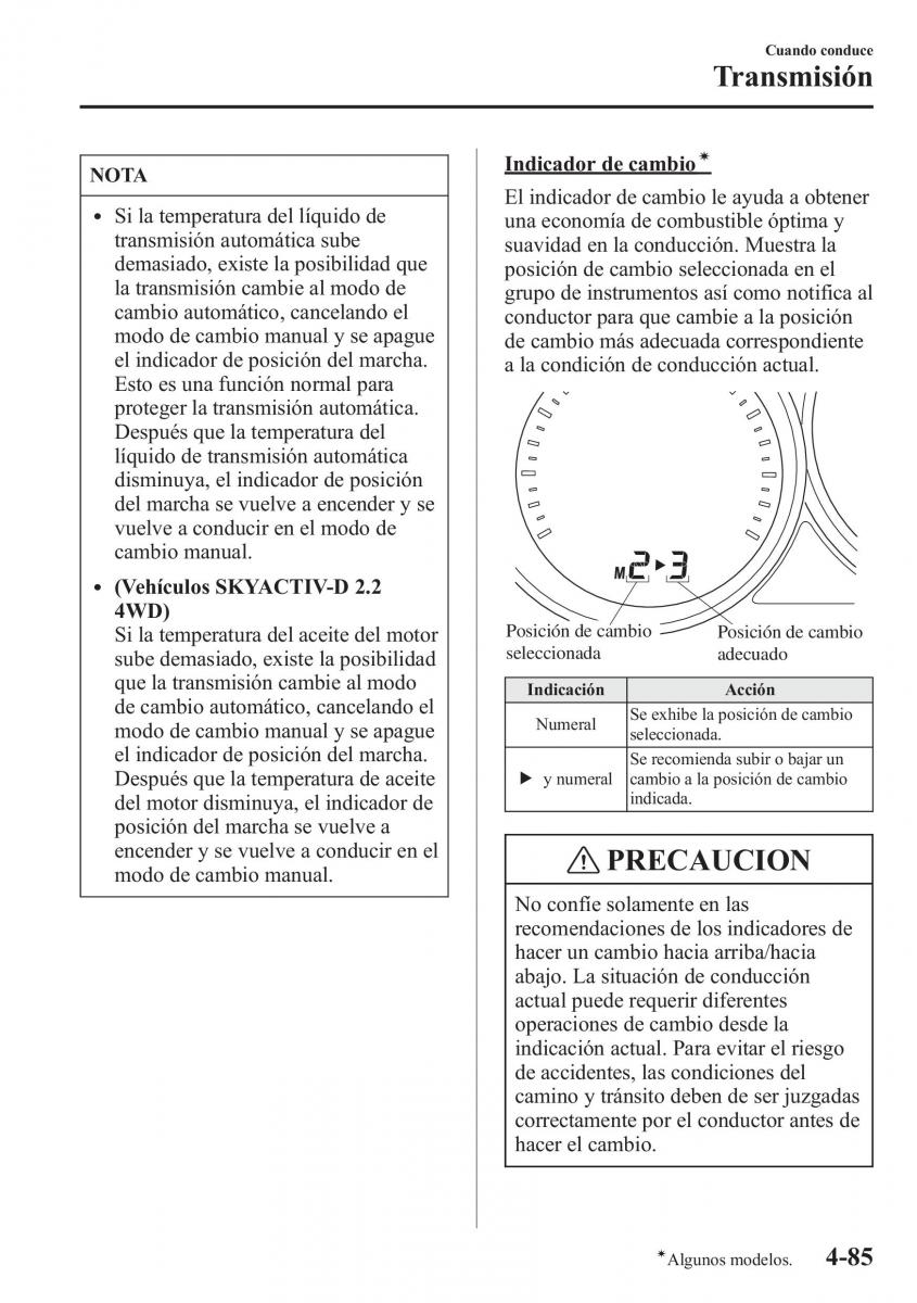 Mazda 6 III manual del propietario / page 255