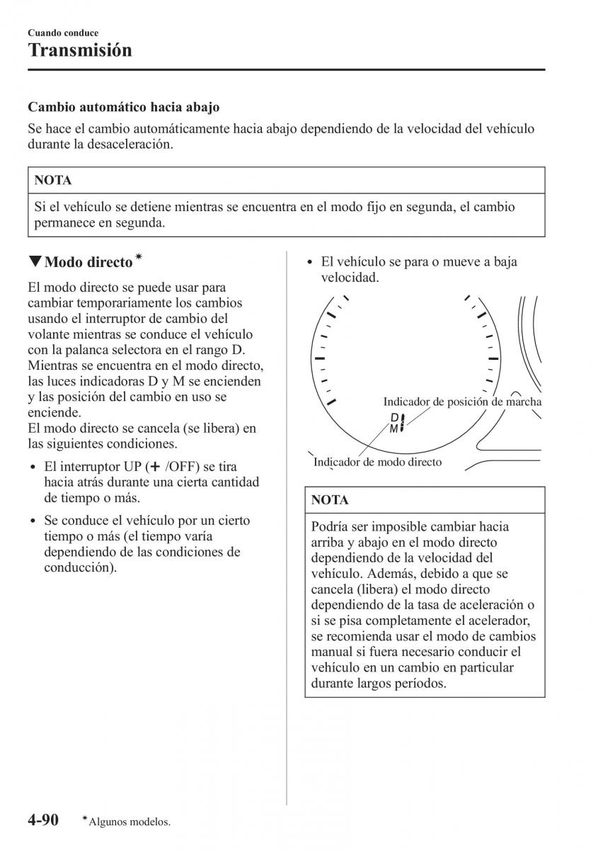 Mazda 6 III manual del propietario / page 260